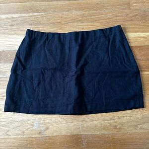 Abercrombie & Fitch Scarlett Mid-Rise Linen Mini Skort